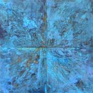 Kalideoscope  oil&wax16x16 SOLD