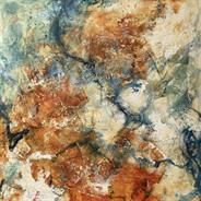 Morning Walk 2 oil&wax 16x16