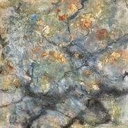 Morning Walk 5 oil&wax 16x16